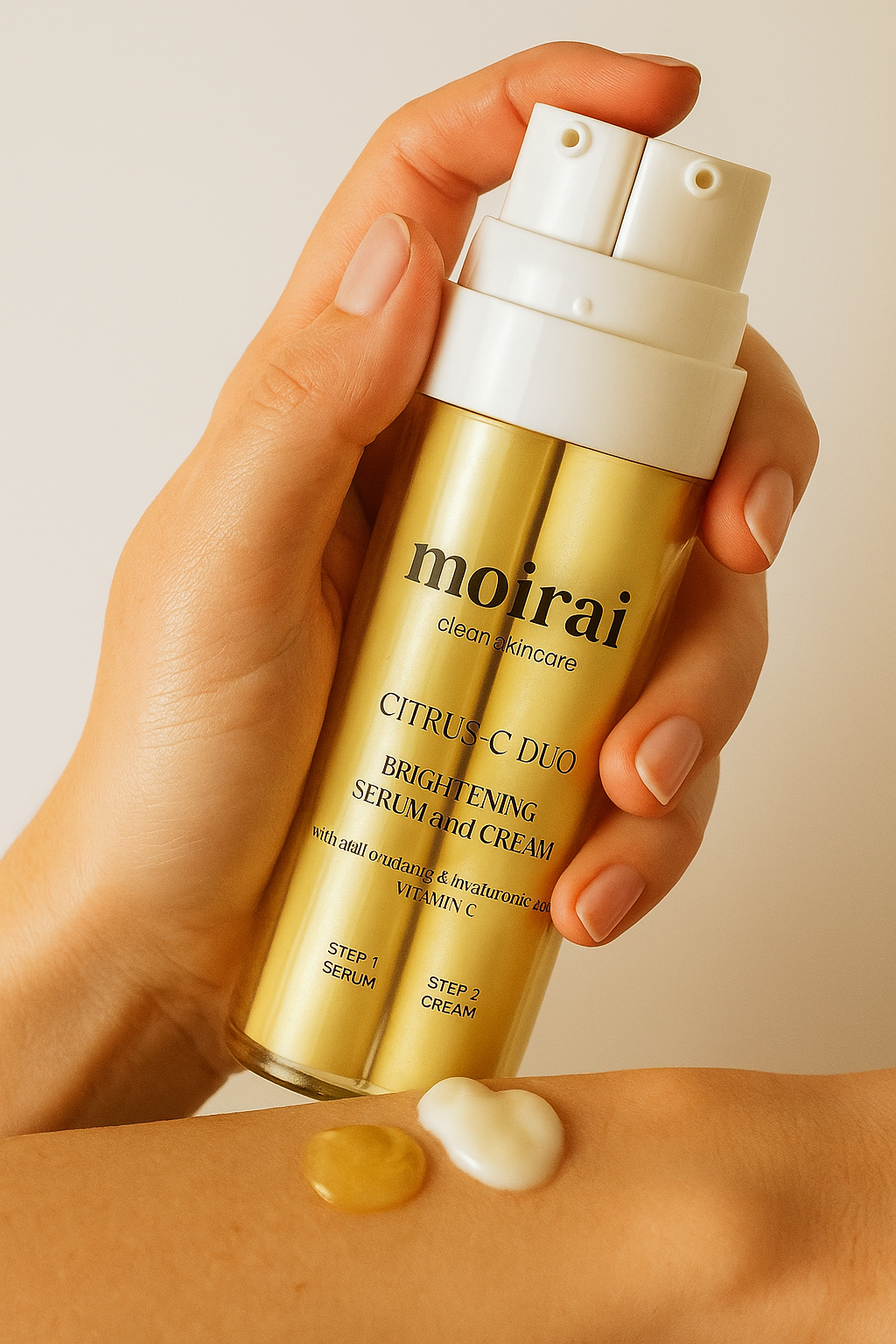 Moirai Citrus-C Duo-Brightening serum cream with vitamin C