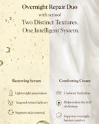 Overnight Repair Duo | Dual-Delivery Retinol Serum & Nourishing Night Cream - Moirai Skincare