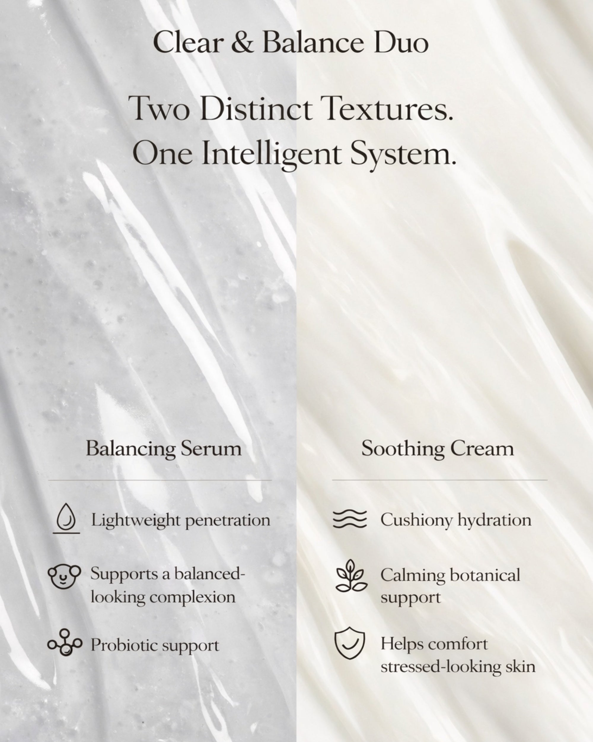 Clear & Balance Duo | Dual-Delivery Acne Balancing Serum & Hydrating Cream - Moirai Skincare