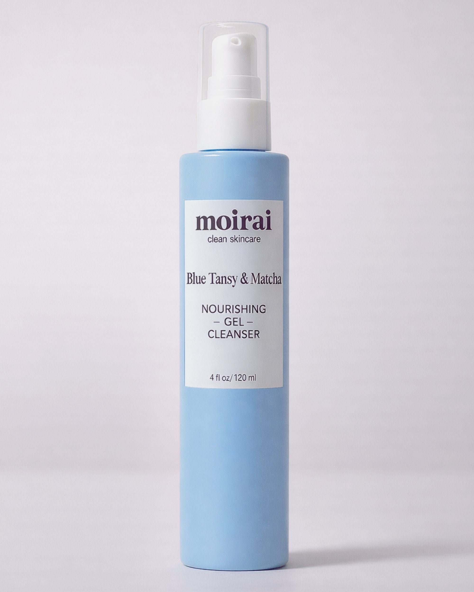 Moirai Blue Tansy & Matcha Nourishing Gel Cleanser gentle cleanser for combination and oily skin
