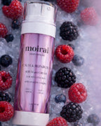 Moirai Calm & Repair Duo dual-delivery serum and cream for sensitive skin with ceramide complex and antioxidants from berries.