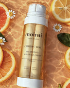 Moirai Citrus-C Duo vitamin C brightening serum and cream with citrus fruits for radiant skin