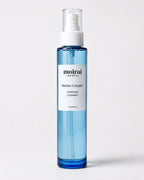 Moirai Marine Complex Hydrating Gel Cleanser in transparent blue glass bottle with pump dispenser for dry skin