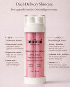 Moirai Overnight Repair Duo dual delivery anti-aging serum and cream with retinol and peptide complex
